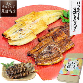 敬老の日 プレゼント ギフトうなぎ 鰻 ウナギ 紅白セット 蒲焼 白焼き 155-167g×各1尾と肝蒲焼き串×3本 大サイズ 大盛2人前送料無料 国産 愛知県産 専門店 お中元 敬老の日 暑中御見舞 残暑御見舞 誕生日 食べ物 真空パック 贈り物 内祝い 60代 70代 80代 孫