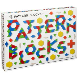 PATTERN BLOCKS+【パターンブロックプラス・東洋館出版社オリジナル・木のおもちゃ・150ピース・オールカラータスクカード、立体積み上げシート、ブロック収納ポーチ付き】