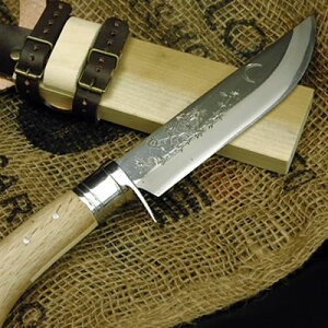 【完全予約制】海援豆剣鉈 虎彫刻 150 -豊国作-