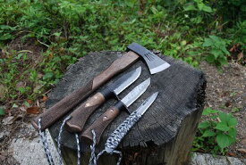 【セット商品】アウトドアナイフ シースナイフ 剣鉈 和斧 キャンプ 和式刃物
