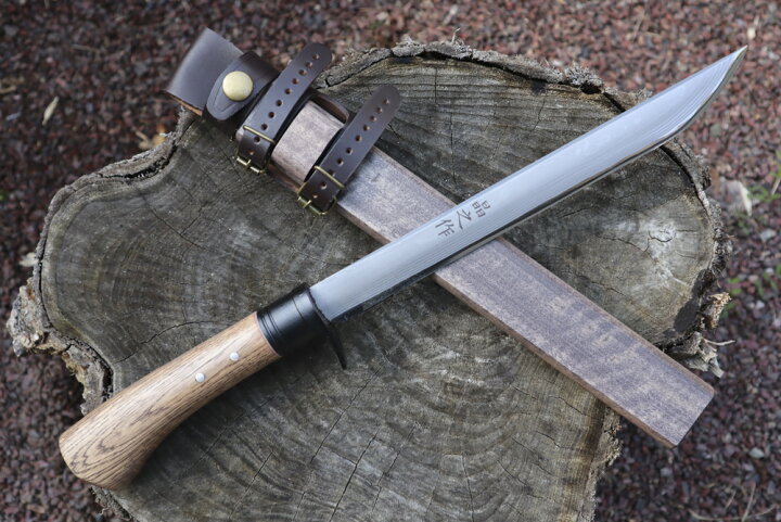 楽天市場】【予約販売】土州剣鉈 山男【極細モデル】180～300mm 両刃 