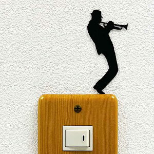 JAZZ �W���Y �E�H�[���X�e�b�J�[�yJAZZ�@�W���Y �W���Y �g�����y�b�g�zJAZZ�@�W���Y �C���e���A �G�� �X�e�b�J�[ �X�C�b�` �V���G�b�g �I���^�i�e�B�� �t�B�b�V�� Wall Story