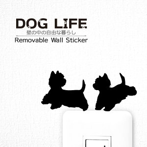 �� �E�H�[���X�e�b�J�[ �yDOG LIFE+ �E�F�X�e�B�i���ǂ��j�z �� �X�e�b�J�[ �� �G�� �O�b�Y �C���e���A ���� �� �V�[�� �V���G�b�g �E�H�[���X�g�[���[