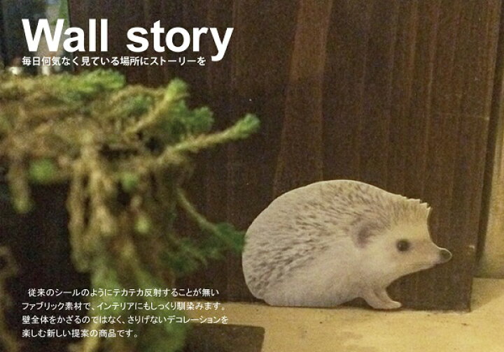 楽天市場 ハリネズミ カラーウォールステッカー Animal Life ハリネズミ シナモンa はりねずみ Hedgehog 雑貨 インテリア 壁 シール どうぶつ 動物 ペット グッズ Toyo Labo Shop