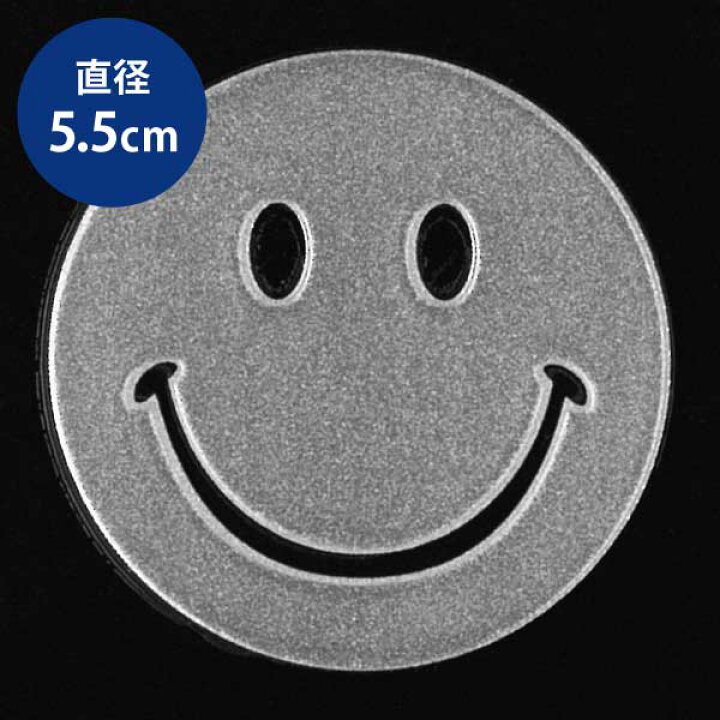 楽天市場 Mark 蒔絵シール ステッカー ニコちゃん 銀 55mm シンボル スマイル スマホ にこちゃん マーク 携帯 シール かわいい Toyo Labo Shop