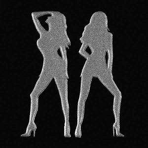 蒔絵シール【Sexy Girl セクシーガールA 銀 30mm】ケータイ スマホ デコシール スマートフォン シンプル 大人 ステッカー シルバー iQOS アイコス
