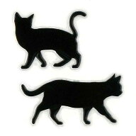 猫 蒔絵シール【Love cat キャットG 黒 30mm】 ねこ ネコ 黒猫 シール 動物 ケータイ スマホ カバー iPho…
