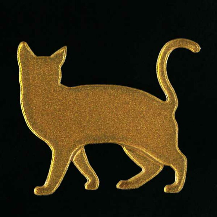 楽天市場 猫 蒔絵シール Love Cat キャットc 金 30mm ねこ ネコ シール 動物 ケータイ スマホ カバー Iphone デコ かわいい ワンポイント シルエット Iqos アイコス Toyo Labo Shop