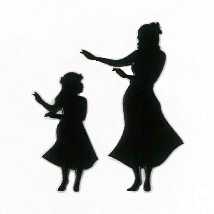 楽天市場 ハワイアン ステッカー 蒔絵シール Hawaii 親子フラガール 黒 30mm フラダンス ケータイ スマホ Iphone デコ 雑貨 ハワイ アロハ ワンポイント Iqos アイコス Toyo Labo Shop