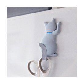 MAGNET HOOK Cat tail マグネットフック キャットテイル【グレー】壁面取付猫型フック インテリア 壁 ネコ ねこ 猫雑貨 かわいい 猫