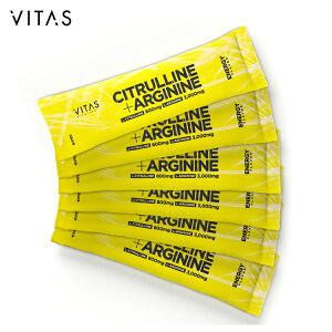 シトルリン アルギニン サプリ パウダー 個包装 8g×6包 VITAS アミノ酸 ロイシン リシン イソロイシン バリン クエン酸 トリプトファン バイタス 公式 トレーニング 美容 ダイエット サポート