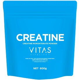 クレアチン サプリ VITAS 600g アミノ酸 パウダー クレアチンモノハイドレート スポーツ バイタス 公式 ローディング 筋トレ サプリメント パウダー 男性 女性 瞬発力 ノンフレーバー