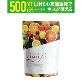 マルチビタミン 鉄 VITAS VITAFIT 公式 120粒 葉酸 乳酸菌 ビオチン αリポ酸 カルチニン チェスト ベリーエキス サプリ ビタミン剤 GMP認定 栄養機能食品 バイタス ビタフィット ファイトケミカル ダイエット 健康 肌荒れ お守り 美容 女性