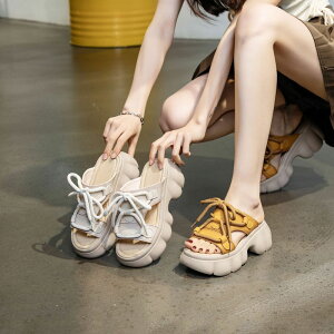 ヒールシューズ レディース 韓国 夏 スポーツサンダル 歩きやすい 靴 疲れない スポサン 厚底 ビーチサンダル 本革 厚底靴 サンダル 足に優しい快適サンダル シューズ 韓国風 通気性 旅行 履