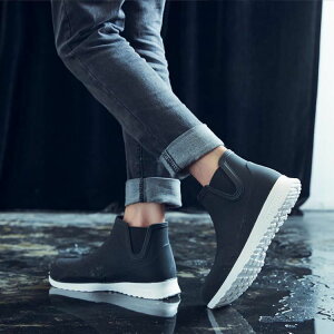 完全防水 レインブーツ カジュアル 雨の日 防滑 ショートブーツ COR 大きいサイズ 歩きやすい 雨具 メンズ 釣り 梅雨対策 -. 雨靴 レインシューズ サイドゴア アウトドア ショートブーツ お洒