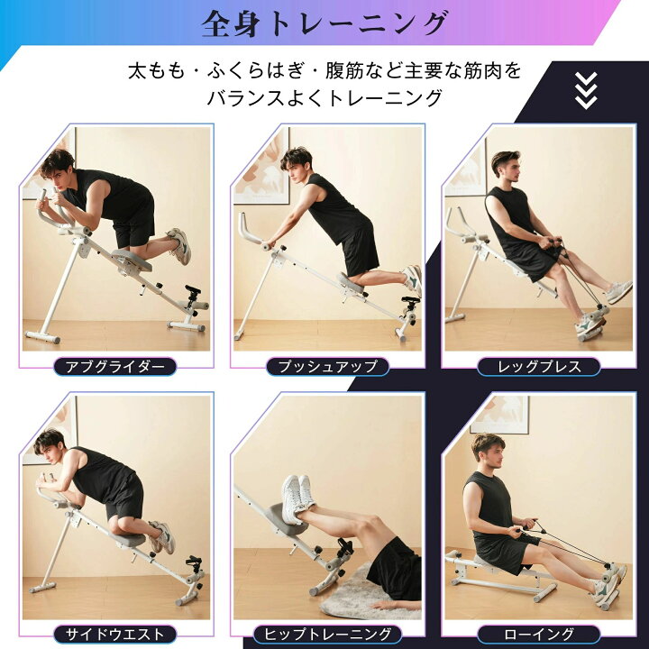 楽天市場】【即納】腹筋マシン ワンダーコア 1台6役 腹筋ローラー アブ 