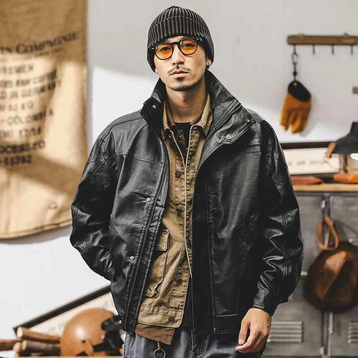 楽天市場】メンズ ジャケット バイク アメリカン 服 秋 かっこいい 秋 