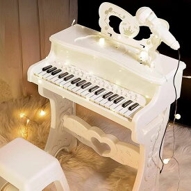 おもちゃのピアノ ミニピアノ キッズ マイク付き クリスマス 光る キーボード こどもの日 子ピアノ おもちゃ 電子 多機能 子供用 誕生日 ピアノ
