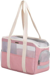 小型犬 軽量 旅行 お出かけ ピンク バッグ キャリー 小型犬 猫 犬 ペットキャリーバッグ ソフトペットキャリー ショルダー バッグ ペットキャリー 40*20*26 キャリーバック 猫 犬 ペット