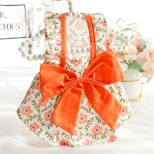 犬 服 春夏 薄手 猫 姫 ドレス リボン フレッシュデザイン 柴犬 小型犬 中型犬 ペット 超かわいい