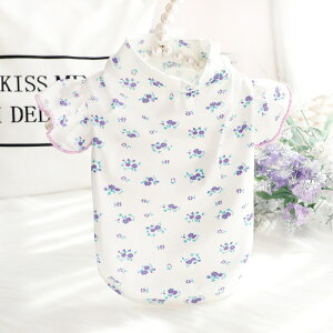 犬服 春夏 薄手 猫 プリンセス フラワー ベスト フリル クリーン 柴犬 小型犬 中型犬 超かわいい