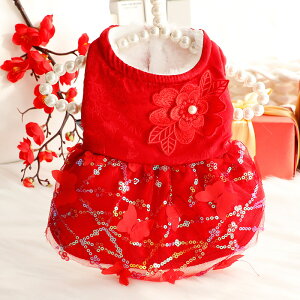 犬服 秋冬 猫 プリンセス ドレス ライトサテン ウィンター ドレス 柴犬 小型犬 中型犬 超かわいい