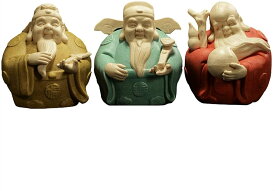 【スーパー SALE店舗自割引】フィギュア彫刻 Fu Lu Shou Stuk Set、3つの神々彫刻Feng Shuiホームオフィス装飾ハウスウォームギフトセット 風水像 (Color : Set)