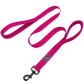 【スーパー SALE店舗自割引】犬のリーシュ反射ナイロンダブルハンドルトラフィックドッグリードベルトミディアムラージドッグのための犬のリードベルト (Color : Red)
