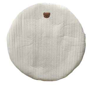 洗える サニーマット 円形 ベビー お昼寝マット プレイマット コットン ベビーマット 月齢フォト 月齢 フォト マット 赤ちゃん ごろ寝アート 寝相アート よちよちマット 刺繍 出産祝い プレ