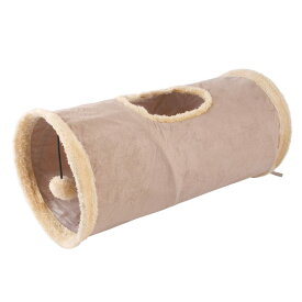 猫 トンネル おもちゃ キャット ウサギ おもちゃ 大型 頑丈 一人遊び猫のおもちゃ 折りたたみ式 収納便利 猫遊び ストレス発散 運動不足 猫 遊び 道具 カーキ