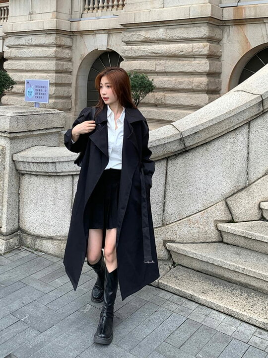 楽天市場】春コート レディース 長袖 ロングコート 無地 カジュアル 
