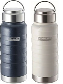 MINDFREE「マインドフリー」ステンレスボトル550ml（ネイビー）（ホワイト）｛送料無料｝