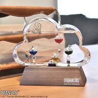 スヌーピー　ガラスフロート温度計　クラウド