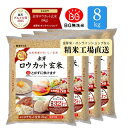 【10周年特別価格】金芽ロウカット玄米 8kg(2kg ×4袋) 窒素充填パック 令和7年産 無洗米 無洗米 工場直送 糖質 カロ…