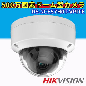 ハイクビジョン 防犯カメラ ドーム型 ドームカメラ 音声 ワンケーブル 屋外 電源不要 有線 業務用 家庭用 監視カメラ 屋内 工事不要 高画質 500万画素 防犯 カメラ 暗視 防水 IP67 hikvision 【返金保証】