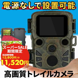 防犯カメラ 小型 防犯 カメラ 屋外 野外 屋内 録画 小型カメラ 長時間 防水 赤外線 トレイルカメラ トレイル 家庭用 電源不要 監視カメラ 電池式 電池 録画機能付き ネット環境なし 高画質 モニター付き 動体検知 室内カメラ 【返金保証】【RE】 [H5812]