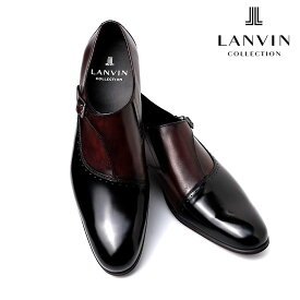 ランバン コレクション 靴 本革 レザー ビジネスシューズ ストラップ スリッポン メンズ ボルドー 紳士 革靴 LANVIN COLLECTION 83378