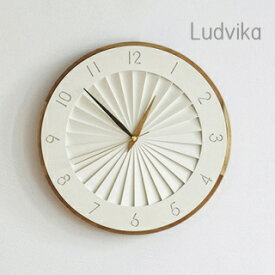 【P10+390円offクーポン】1/30まで 掛け時計 高級感　ウッドフレーム　北欧 インターフォルム インテリア オシャレ　壁掛け Ludvika-[ルドヴィーカ]　　cl-4384 【スイープムーブメント】