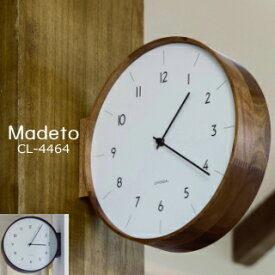 【P10+390円offクーポン】1/30まで 掛け時計 ダブルフェイスウォールクロック 両面時計 高級感 北欧 インターフォルム インテリア 静音 おしゃれ 壁掛け Aarno-[アールノ]　　cl-4464【スイープムーブメント】