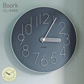 【P10+390円offクーポン】1/30まで 掛け時計 高級感 北欧 インターフォルム インテリア 静音 おしゃれ 壁掛け Boork-[ボールク]　　cl-4468 【スイープムーブメント】