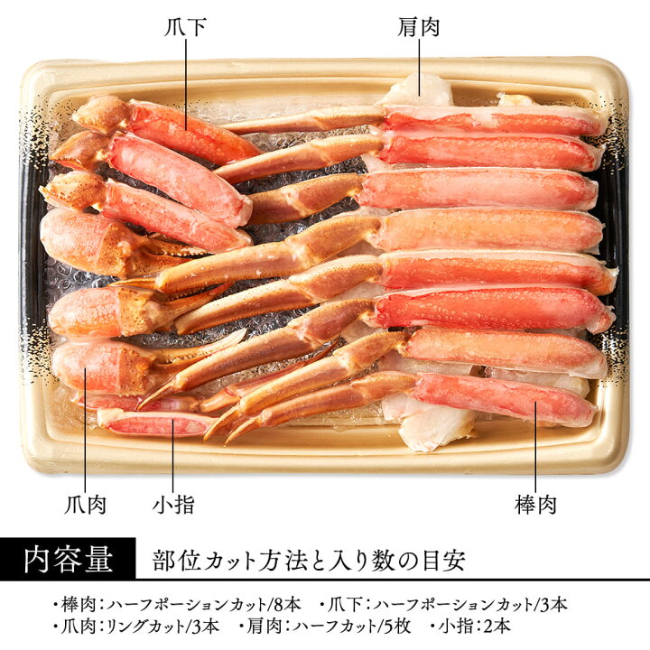 楽天市場】ズワイガニ鍋 特大5Lサイズ 1kg ハーフカット済み 生食可 殻剥き不要 カニ 送料無料 年内配送 カニしゃぶ カニポーション 生 カニ鍋 セット ギフト お取り寄せ お歳暮 ボイル カニ カニ刺身用 : 豊洲マルシェ 楽天市場】ズワイガニ鍋 特大5Lサイズ 1kg ハーフカット済み 生食可 殻剥き不要 カニ 送料無料 年内配送 カニしゃぶ カニポーション 生 カニ鍋 セット ギフト お取り寄せ お歳暮 ボイル カニ カニ刺身用 : 豊洲マルシェ