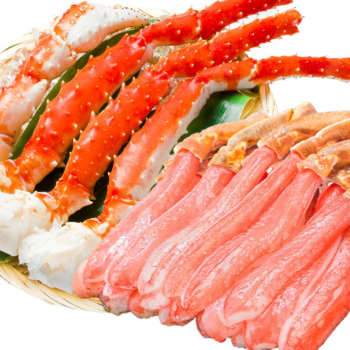 楽天市場】送料無料 2大 カニセット タラバガニ 5L 1kg 1肩 かにしゃぶ  