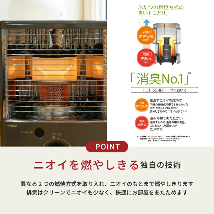 楽天市場】【トヨトミ公式】石油ストーブ ダブルクリーン RC-NS28 