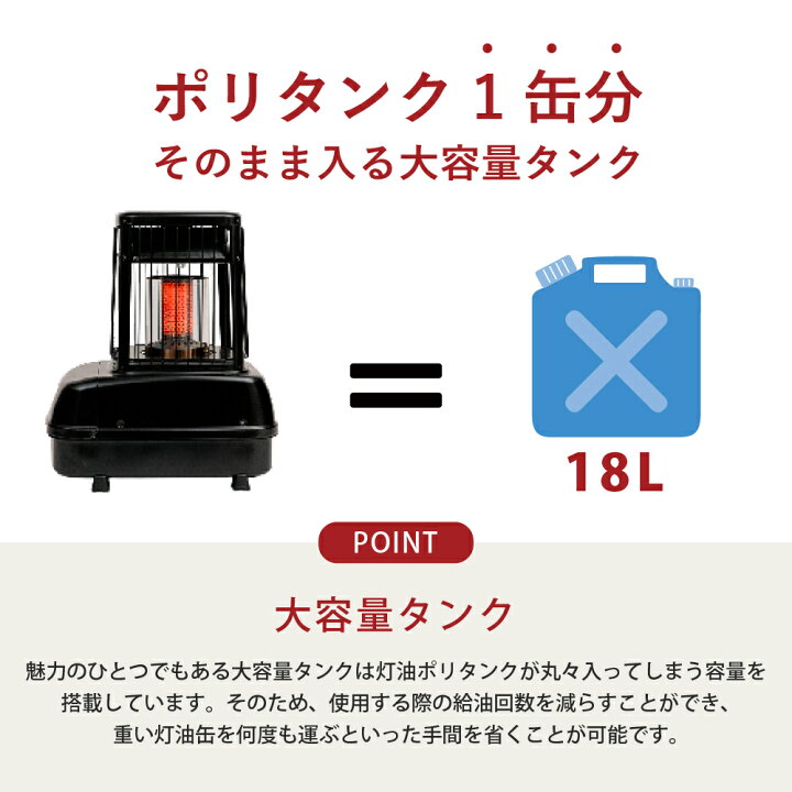 楽天市場】【トヨトミ公式】大型石油ストーブ PH-10 ブラック ネイビー 