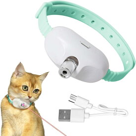 猫用おもちゃ LED光線 猫 玩具 人気 猫 おもちゃUSB充電式 電動 LEDライト付き 光るおもちゃ 猫 ポインター ねこじゃらし ペットエクササイズおもちゃストレス解消 運動不足解消 長期使用可能 持ち運び便利 猫犬通用