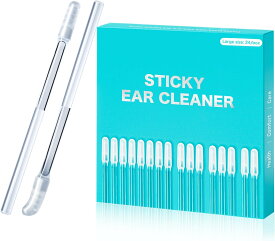 ＼楽天1位／【翌日発送】耳かき もちネバ式 耳掃除 耳垢をごっそり取る 耳かき 吸引 ネバネバ 綿棒 粘着 耳に優しい ”新感覚” 柔らかくて快適 清潔感 再利用可能 合成ゴム 耳垢をごっそり取る 耳掃除 吸引 粘着 大人も子供も使用できます 24本入り(先端径3.8mm/4.8mm)