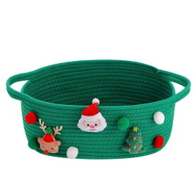 クリスマス ギフトバスケット サンタクロース 収納バスケット プレゼントバッグ トートバッグ キャンディバッグ ワインバッグ お菓子入れ クリスマス装飾 雑貨 可愛いギフト袋 寝室 浴室 居間 子供部屋 玄関 教室 - 多機能収納カゴ 家庭やオフィスに最適