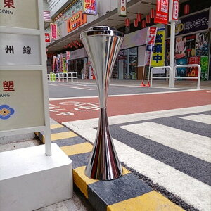 灰皿 立式 スタンドタイプ フタ付き 屋内外兼用 喫煙所用 大型ステンレス 灰皿 ごみ箱一体型 オフィス エレベーター前 麻雀ルーム カフェ レストラン 店舗用イレ リビング ホテル 旅館 施設