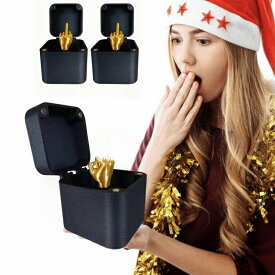 ミドルフィンガー ボックス ジョークグッズ クリスマス プレゼント 面白ギフト サプライズ ボックス おもしろ雑貨 ユーモア インテリア 玩具 大人向け パーティーグッズ