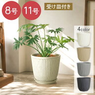 プランター プラスチック 植木鉢 おしゃれ大型 中型 小型 鉢 受け皿付き 鉢カバー プランターカバー 8号 …